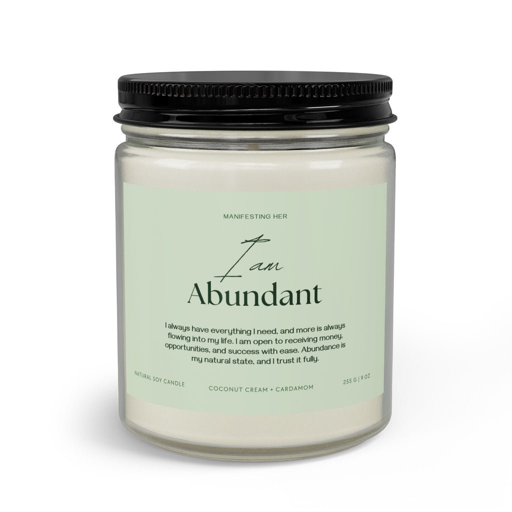 "I am Abundant" Affirmation Candle Set with Matches & Wick Trimmer