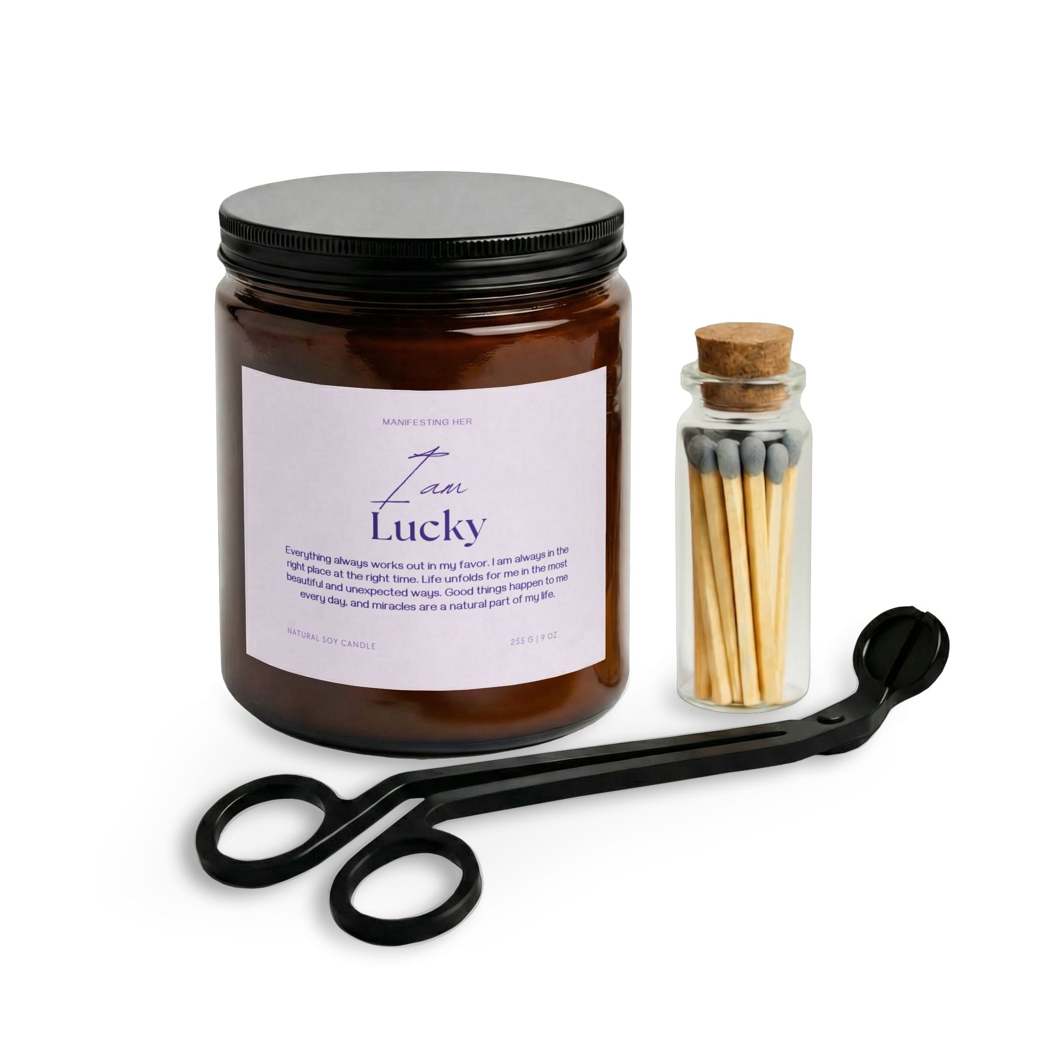 "I am Lucky" Affirmation Candle Set Box