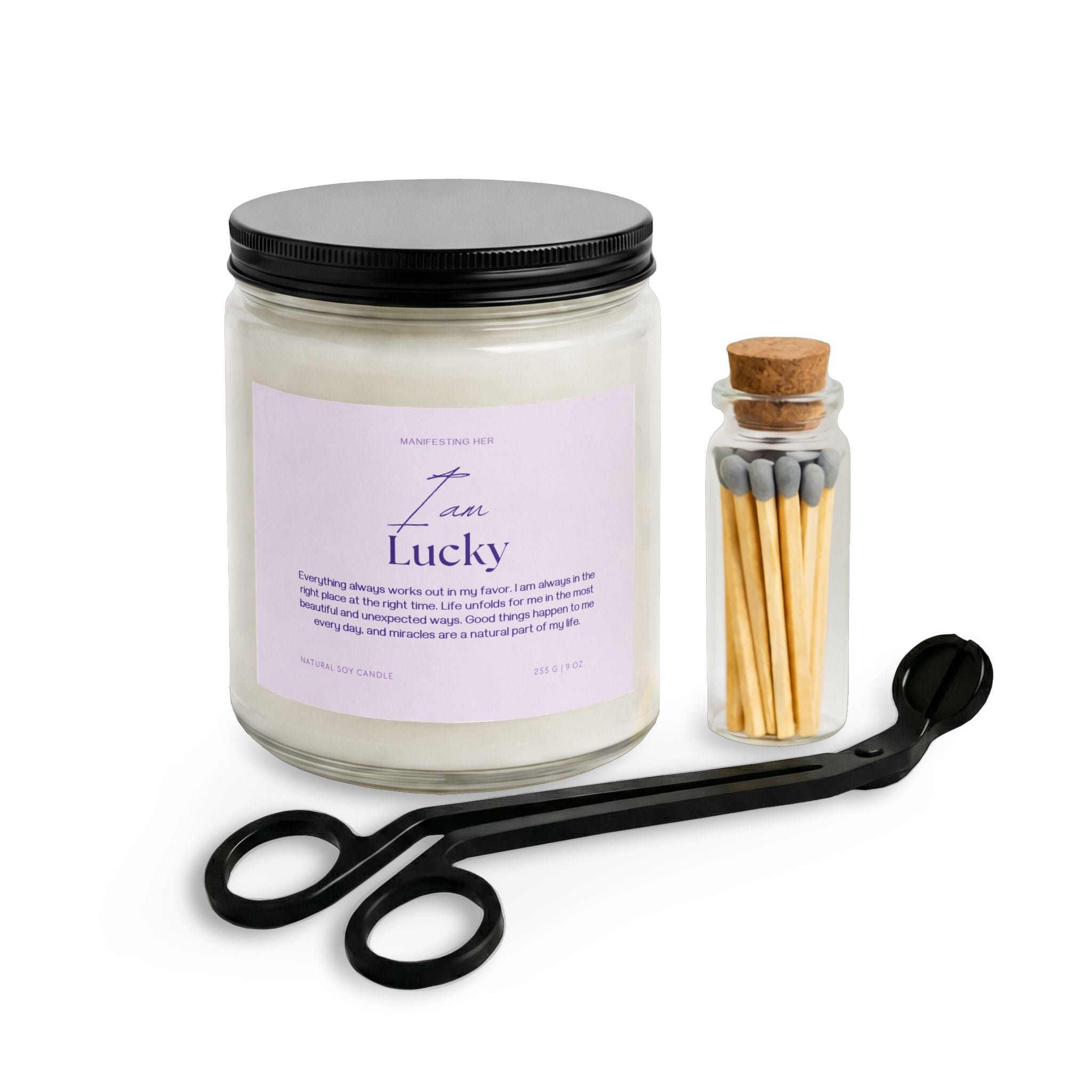 "I am Lucky" Affirmation Candle Set Box