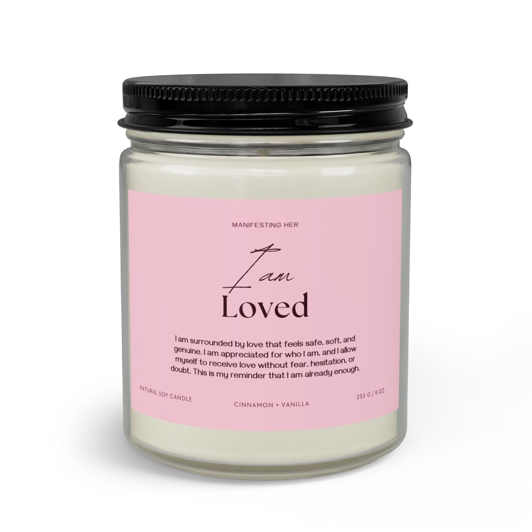 "I am Loved" Affirmation Candle Set with Matches & Wick Trimmer