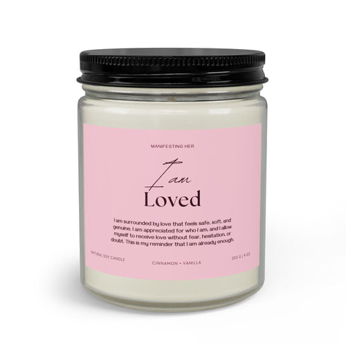 "I am Loved" Affirmation Candle Set with Matches & Wick Trimmer