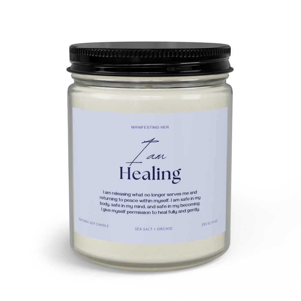 "I am Healing" Affirmation Candle Set with Matches & Wick Trimmer