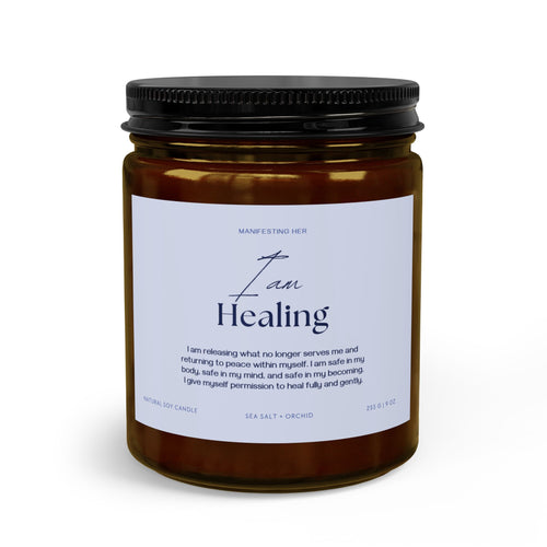 "I am Healing" Affirmation Candle Set with Matches & Wick Trimmer
