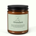 "I Am Abundant" Manifestation Candle — 9oz Amber Jar