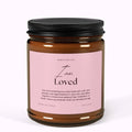 "I Am Loved" Affirmation Candle — 9oz Amber Jar