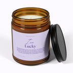 "I Am Lucky" Affirmation Candle — 9oz Amber Jar