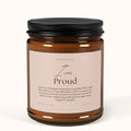 "I Am Proud" Affirmation Candle — 9oz Amber Jar