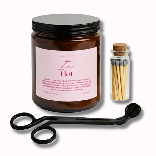 "I am Hot" Affirmation Candle Set Box