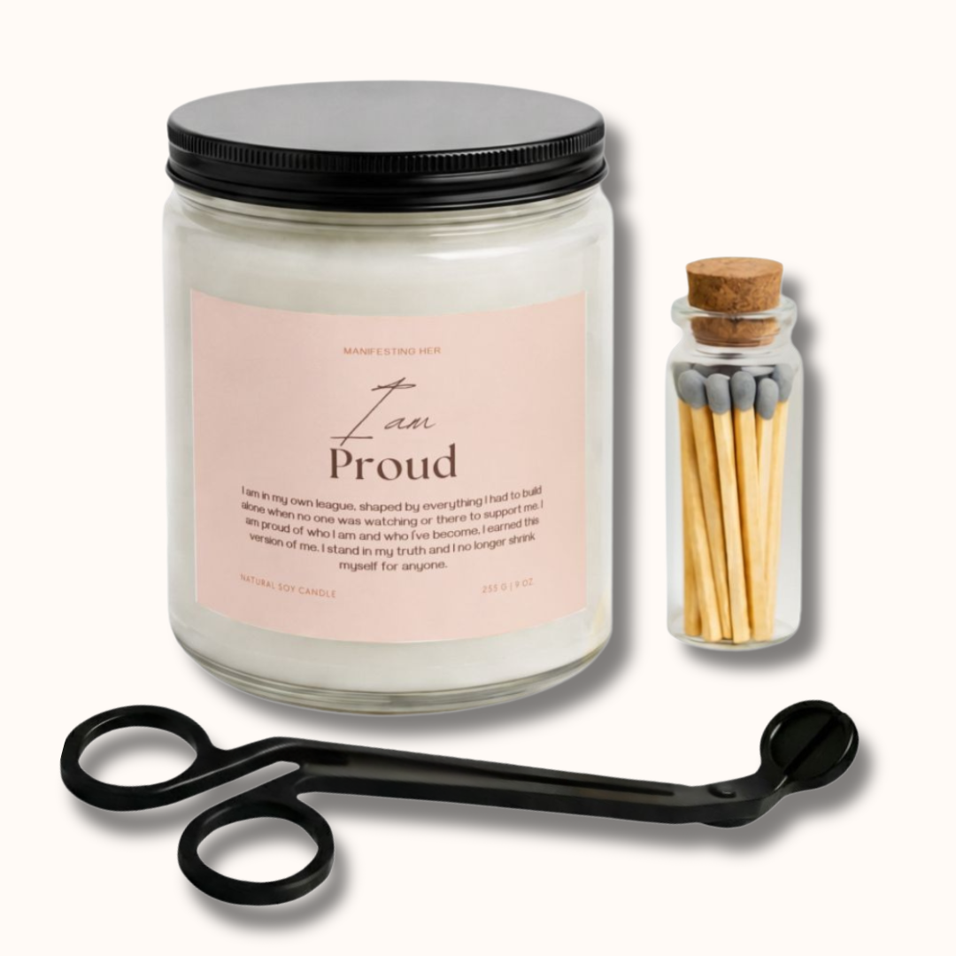 "I am Proud" Affirmation Candle Set Box